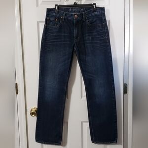 Men's Aeropostale Dark Wash Denim Straight Jeans